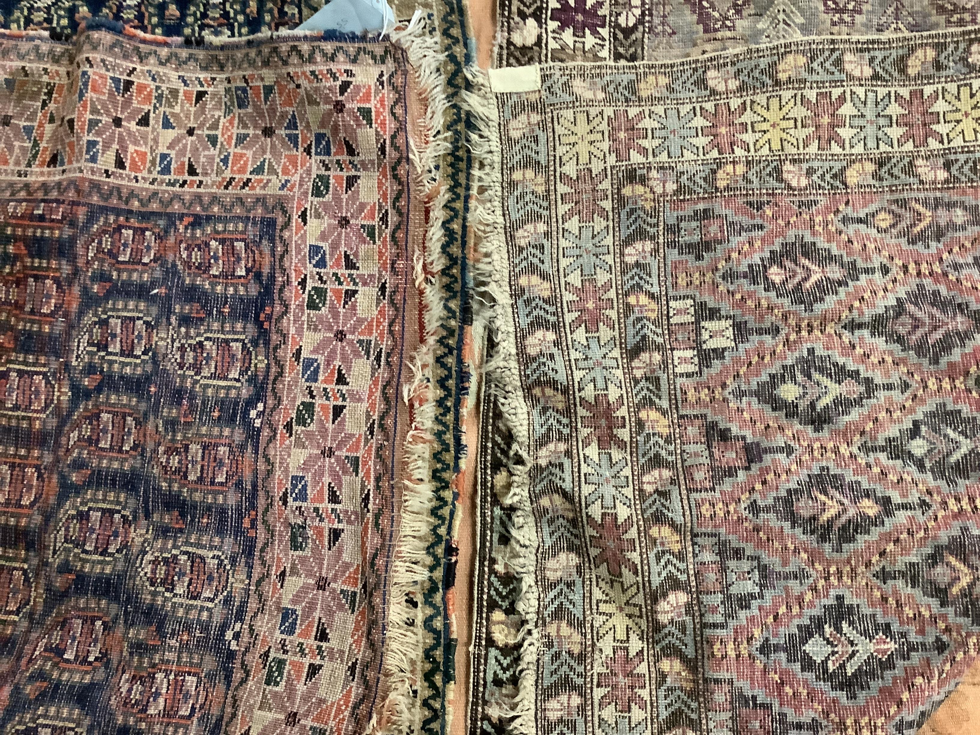 Two Caucasian rugs, Der Bend & Afshar, 156 x 103cm & 164 x 116cm